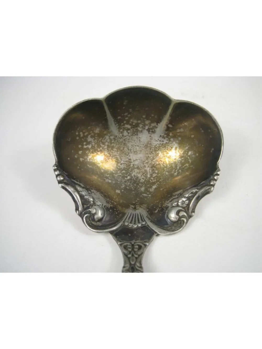 Antique Wm Rogers Melrose Silverplate Oyster Spoon 8 inch Elegant Design